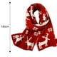 thumbnail image 3 of Bufanda larga y cálida de invierno con diseño de reno y copo de nieve de Navidad unisex, bufandas tejidas, regalos, bufandas para mujer, 3 of 5