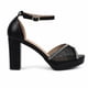 thumbnail image 1 of Sandalia Mujer Textil Hebilla Taco Cuadrado 6033, 1 of 8