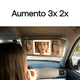 thumbnail image 3 of Espejo Maquillaje Aumento 3x 2x + Luz Led Para Auto 3 En 1, 3 of 7