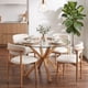 thumbnail image 1 of Comedor Mesa Equiz 100cm + 4 Silla Makena Lino Beige | Madera Natural, 1 of 5
