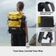 thumbnail image 5 of Mochila STOVER, impermeable, impermeable, flotante, XL, amarilla, 5 of 9