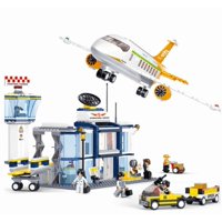 Sluban - Aeropuerto Con Avión De Pasajeros, Compatible Lego