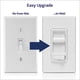 thumbnail image 2 of Interruptor de intensidad Leviton SureSlide 6674-P0W para bombillas LED, 2 of 9