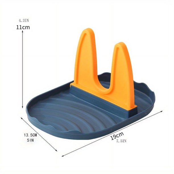 1pc Kitchen Pot Lid Holder, Multifunctional Storage Rack, Pot Lid Stand Drain