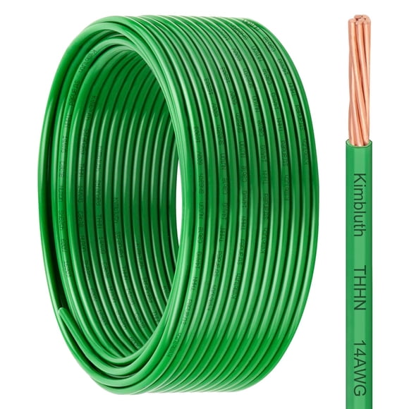 Cable THHN calibre 14 de cobre trenzado de 25 pies, 600 V, chaqueta de nylon
