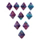 thumbnail image 3 of 10 Piezas De Dados De Poliedro De Múltiples Caras D8 Para Juego De Mesa D&D TRPG Púrpura + Azul, 3 of 5