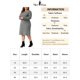 thumbnail image 5 of Agnes Orinda Disfraces de Halloween Vestido Suéter para Mujer de Talla Grande Cuello Redondo Manga Larga Tejido de Punto Vestidos Suéter de Otoño Invierno 2X Gris, 5 of 5