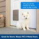 thumbnail image 4 of Puerta para perros PetSafe Extreme Weather de aluminio, grande, blanca, 4 of 6