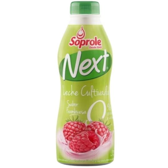 Leche Cultivada Light Sabor Frambuesa Botella. 1 L Next