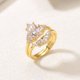 thumbnail image 2 of Juego de Anillos de Moissanita de Oro de 2 Quilates, Juego Nupcial de Moissanita de Plata Esterlina 925 para Mujer, Color D, Claridad VVS1, Anillos de Boda para Mujer, Talla 5-9, 2 of 9