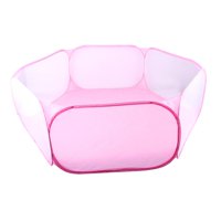 Ioensy - Animal Playpen Ejercicio Interior Gatito Erizos Anti Escape Pink