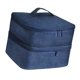 thumbnail image 2 of Bolsa De Transporte, Bolígrafos Con Puntos, Capacidad Para 30 Botellas, Estuche Organizador De Esmalte De Uñas De Viaje, Azul Profundo, 2 of 3