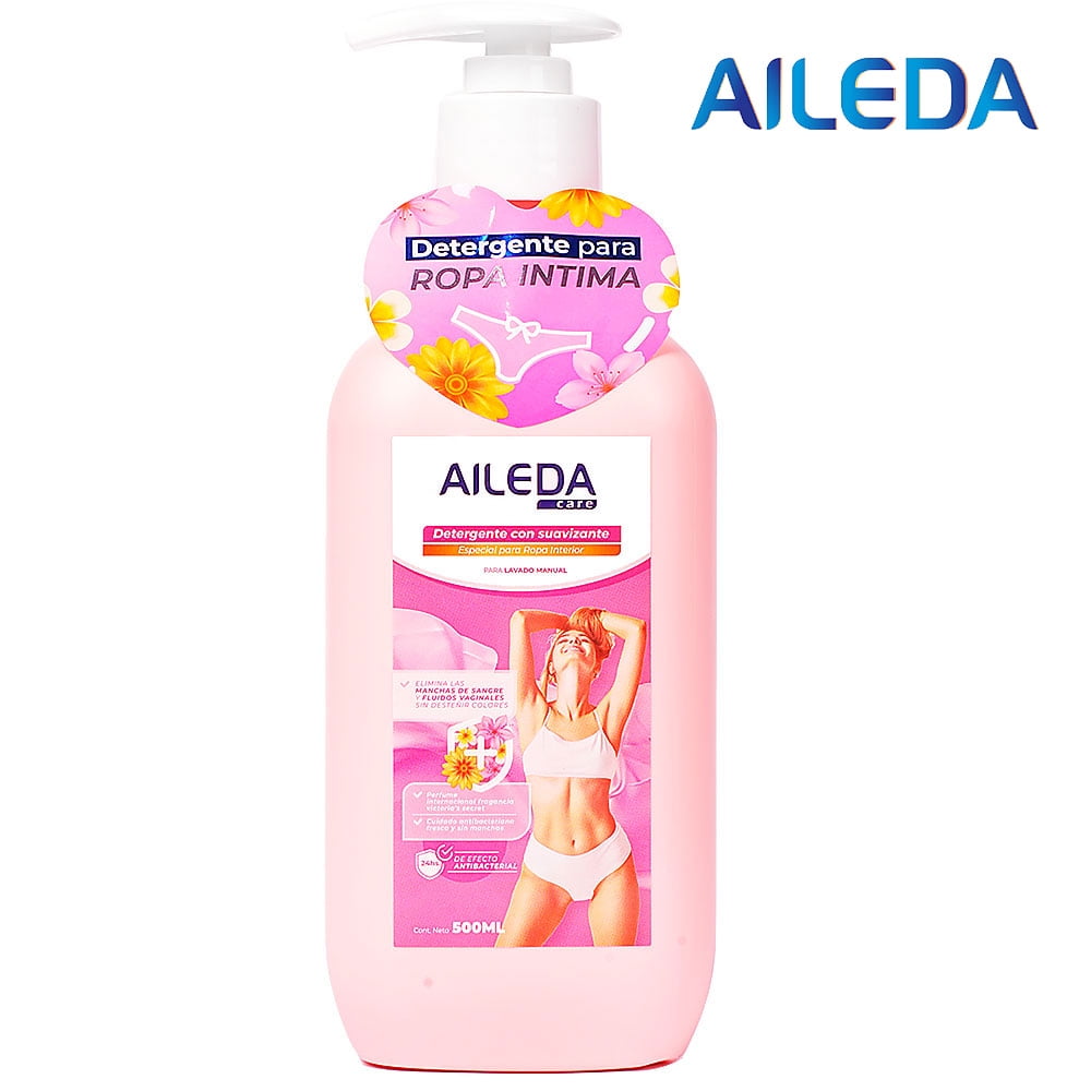 Aileda - Detergente Para Ropa Líquido True Victoria Secret Antibacterial Botella 500 Ml
