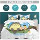 thumbnail image 5 of x94 My Neighbor Totoro Bed Duvet Cover Microfiber Bedding Sets 3D Printed Lightweight 3 Piece Comforter Sets, 1 Duvet Cover And 2 Pillow Shams for Kids Boys Girls 79"x90" jn94, 5 of 5