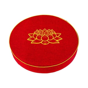 Bothyi - Cojín De Yoga Budista Cómoda Almohada De Suelo Para Mujeres Hombres Yoga Estiramiento Rojo