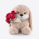 thumbnail image 1 of Ramo de rosas de peluche con forma de conejo Zeiove, 29 cm, 1 of 5