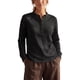 thumbnail image 2 of INSPIRE CHIC Blusas de Pana para Mujer Manga Larga Suelta Cuello en V Camisas Básicas Botón Tops Vintage Casual Oficina Salir Pullover Pequeño Negro, 2 of 6