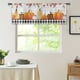 thumbnail image 2 of 1pc Buffalo Check Plaid Pumpkin Autumn Fall Kitchen Curtain Valance for Living Room, Bedroom, and Bathroom - 54in x 18in, 2 of 4