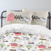 Milsleep - Juego De Cama Infantil Personalizado On The Farm (Edredón O Funda Nórdica)