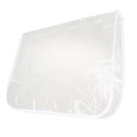 Magideal - Funda Trasera Para Silla, Silla De Peluquería Transparente Impermeable, Silla De Peluquería Profesional Para Centro De Belleza, Salón De Spa, Barbería Cuadrado Blanco S