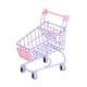 thumbnail image 3 of Mini Carrito De Compras Muebles De Casa De Muñecas Decoración De Escritorio Soporte De Maquillaje Caja De Almacenamiento Púrpura, 3 of 3