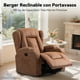 thumbnail image 2 of Berger Reclinable Nicasia con Portavasos Tela Marrón, 2 of 7