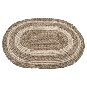 Wyj Hogar - Juego De 4 Individuales De 100 % Tejido De Yute, Ovalado De 35X50 Cm