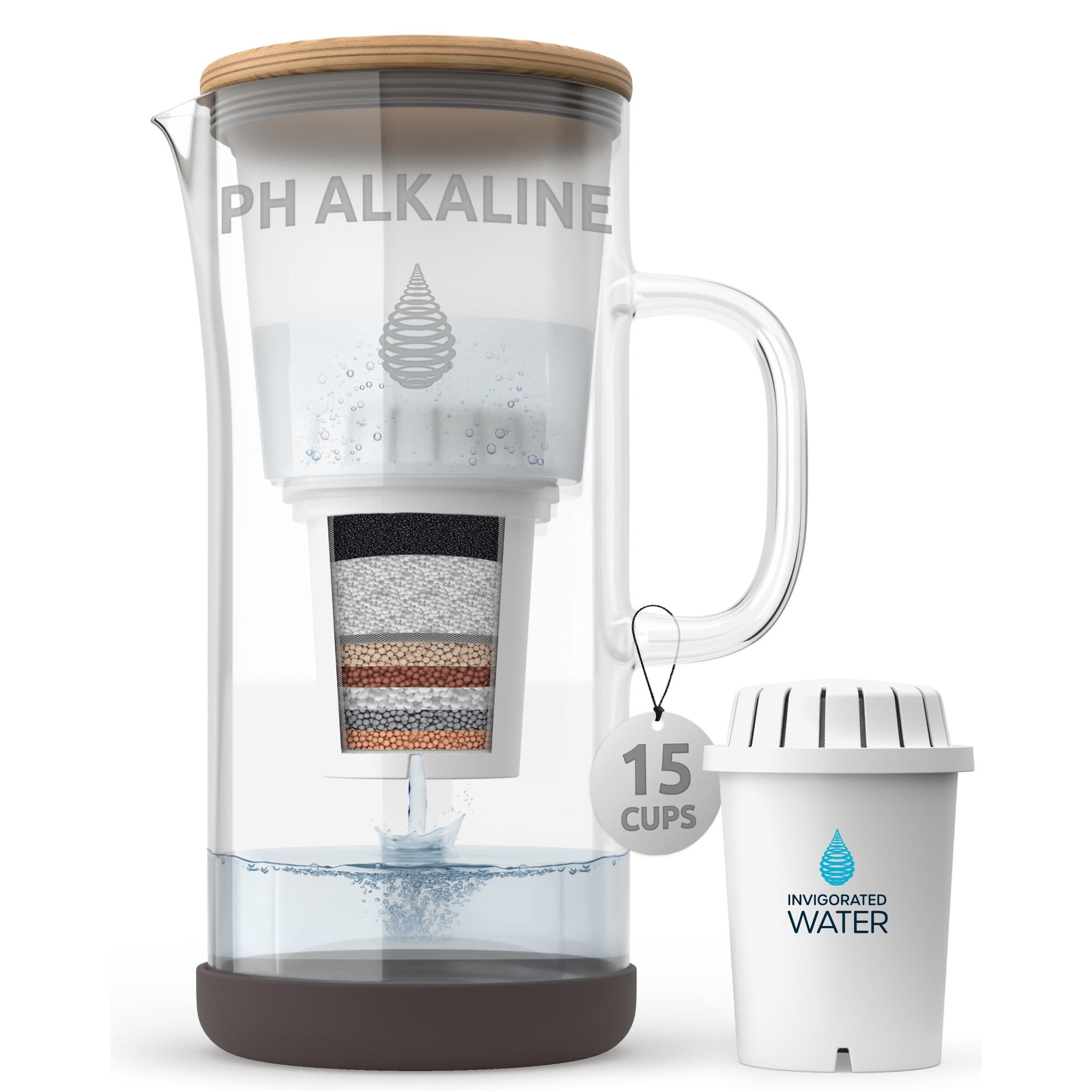 Invigorated Water - Vaso Para Restaurar El Ph De La Jarra De Agua Revitalizada, 3,5 L