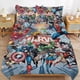 thumbnail image 2 of Superhero Spiderman 3 Piece Sets Full/Queen Size - Reversible Microfiber Quilts with 2 Shams Soft Lightweight Bedspread Coverlet Comforter for All Season Bed Sheets, 2 of 5