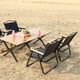 thumbnail image 3 of Silla Plegable Reforzada 135Kg con posa brazos de Madera para Camping Playa, 3 of 3