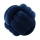 thumbnail image 3 of Nudo Almohada Bola Gruesa Cómoda Almohadas Anudadas Para Sala De Estar Hogar Sofá Azul Marino, 3 of 5