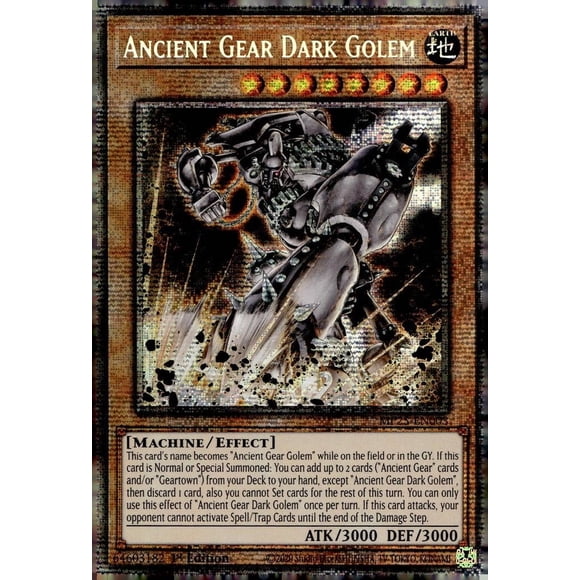 Ancient Gear Dark Golem Mp25 en003 1 ª Ed