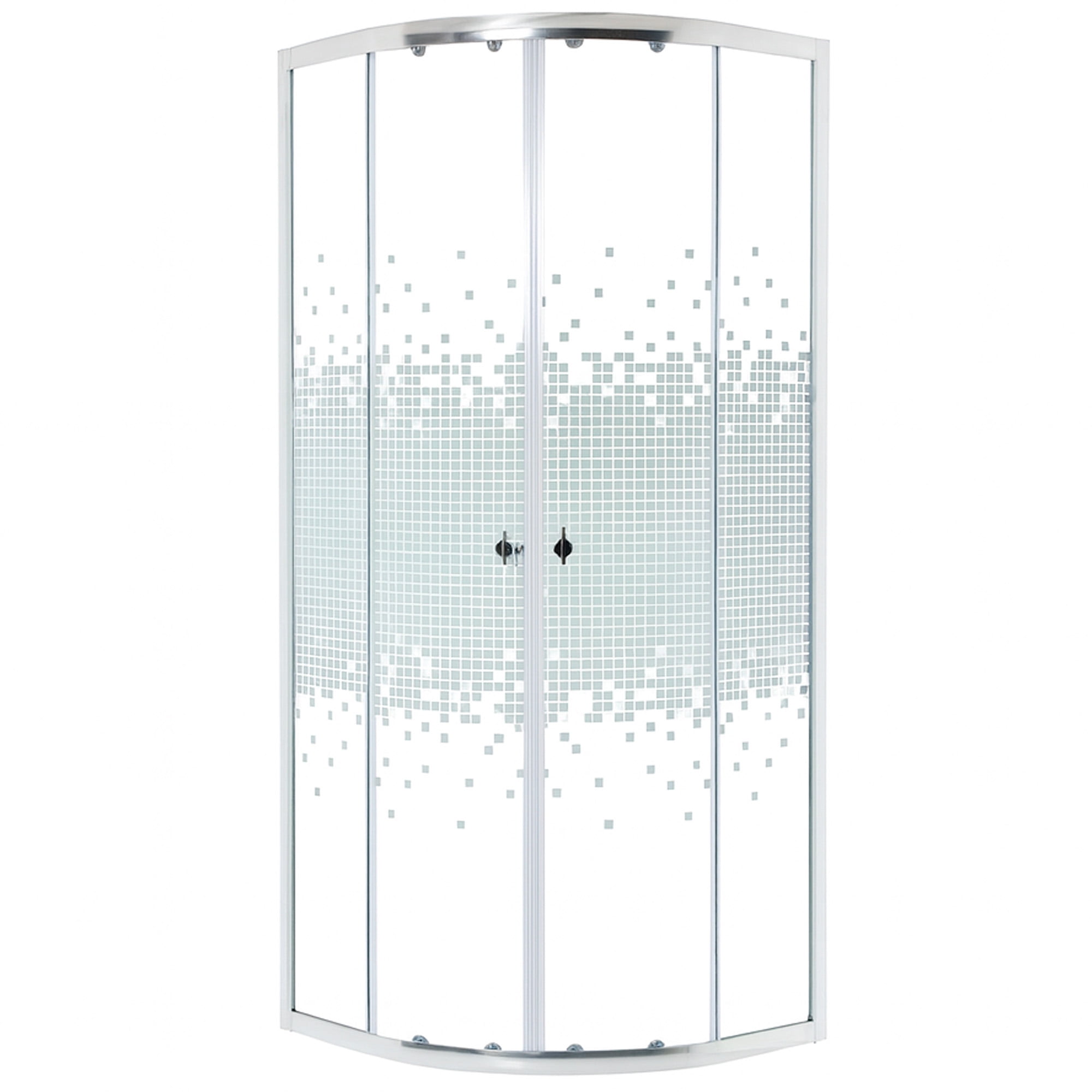 Joytek - Shower Door 80x80cm 5mm Mampara Curva (sin Receptáculo)
