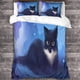 thumbnail image 3 of Juego De Ropa De Cama De Gato De Dibujos Animados Funda Nórdica De 3 Piezas De Microfibra Suave Con Cierre De Cremallera Para Dormitorio Infantil Adolescente Y Adulto, 3 of 3