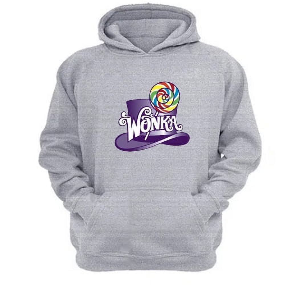Genérico - Polerón Canguro Wonka Gris Claro Talla Xl Unisex