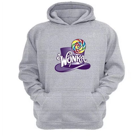 Genérico - Polerón Canguro Wonka Gris Claro Talla Xl Unisex