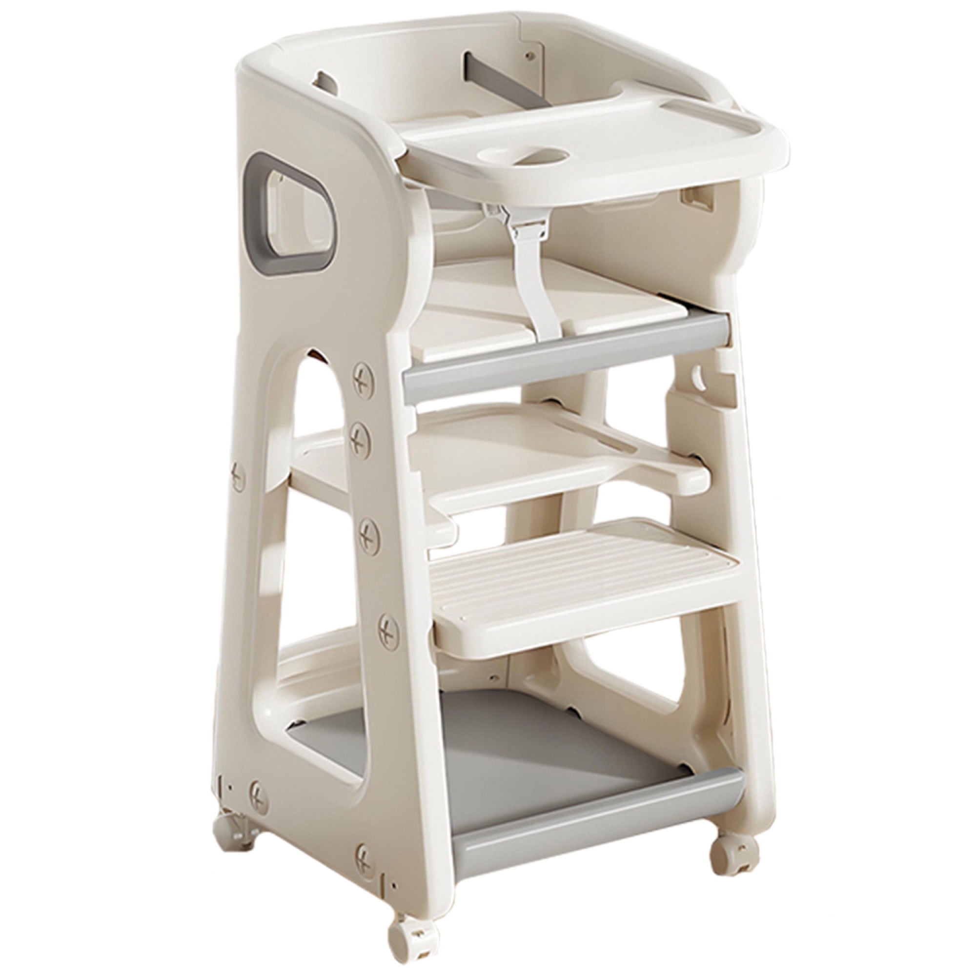 Silla De Comer Para Bebés Tidyfeed Blanco Gris