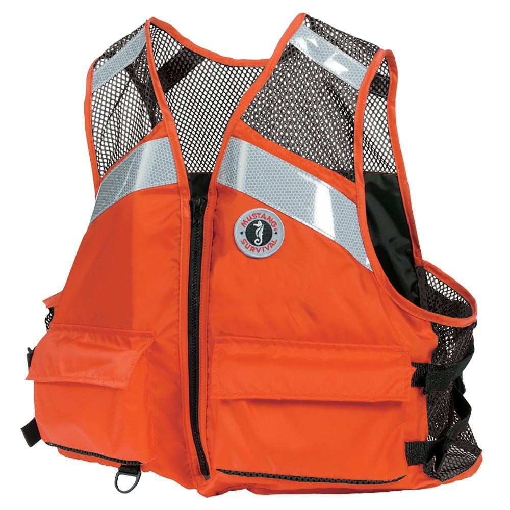 Chaleco De Malla Industrial Mustang Survival Talle Grande/extra Grande