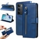 thumbnail image 4 of Funda con Cremallera para OPPO A5 4G/5G, Carcasa Cartera de Cuero PU con Soporte y Tarjetero, 4 of 5