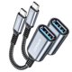thumbnail image 1 of Paquete de 2 adaptadores USB C a USB 3.0 NIMASO para iPhone Macbook, 1 of 7