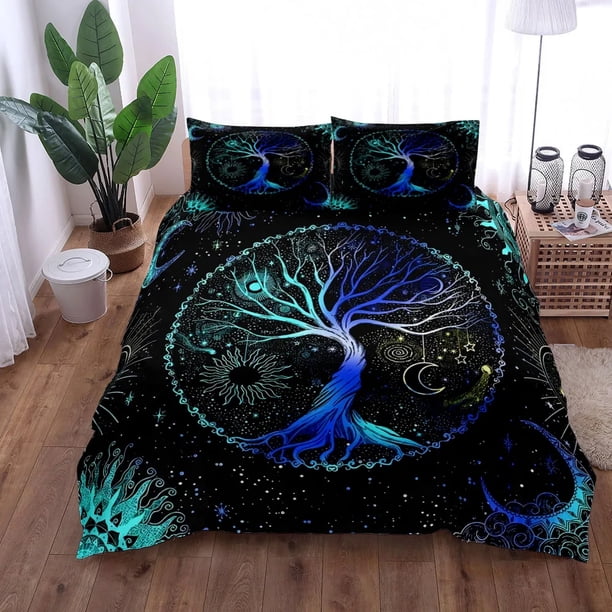 Yggdrasil Tree of Life Duvet Cover Set King Queen Double Twin Single Bed Linen Set Customized quilt cover Bed Sheets