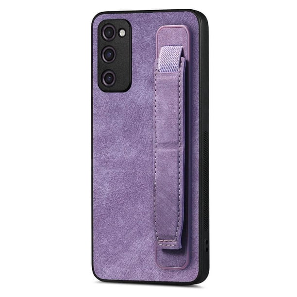 Funda Protectora con Correa para Samsung Galaxy S20 FE Resistente a Golpes Morado
