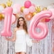 thumbnail image 3 of Globo numérico Upegesy rosa de 101 cm (3) con corona para baby shower, 3 of 7