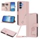 thumbnail image 1 of Funda Cartera Trébol para Samsung Galaxy A15 con Ranuras Tarjetas y Carga Inalámbrica Rosa, 1 of 6