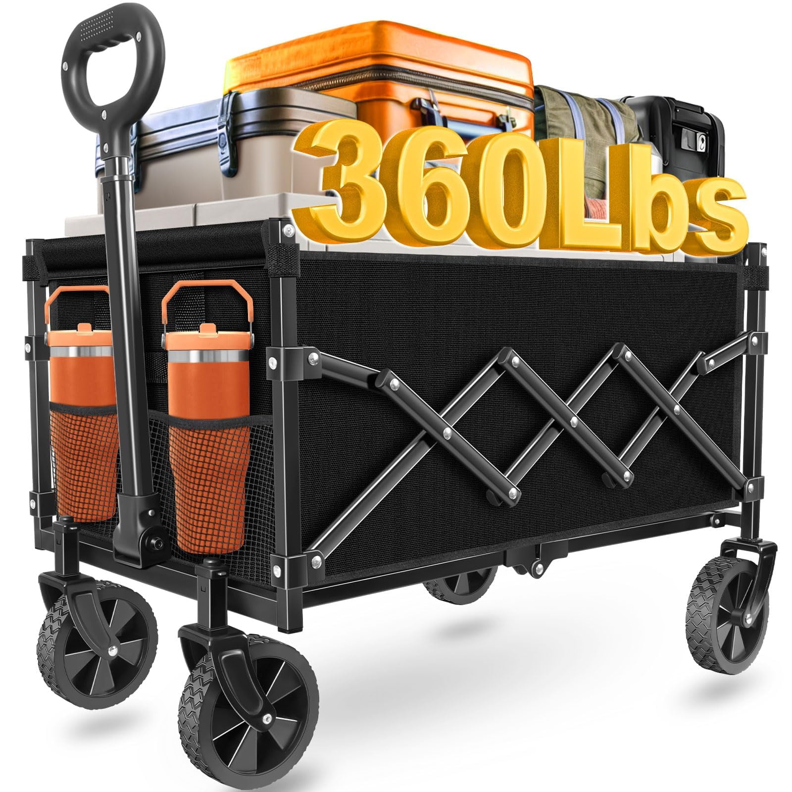 Carrito Plegable Liapott, 67 Cm X 44 Cm X 105 Cm, 163 Kg