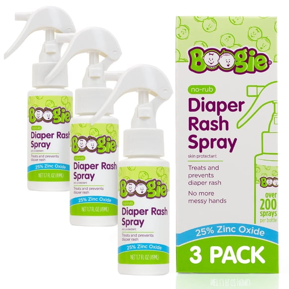 Crema para dermatitis del pañal en aerosol Boogie Boogie Bottoms, 50 ml (paquete de 3)