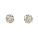 thumbnail image 1 of Pendientes Aretes Aros Puntos Luz En Plata 925 Zirconia 7mm, 1 of 3
