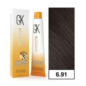 Gkhair - - Tintura Cream Color Permanente Vegana 100Ml + Oxidante - 6.91 Rubio Oscuro Marrón Hielo