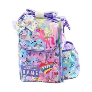 Total Click - Lonchera Mochila Bolso 29X10X17Cm Diseño Unicornios