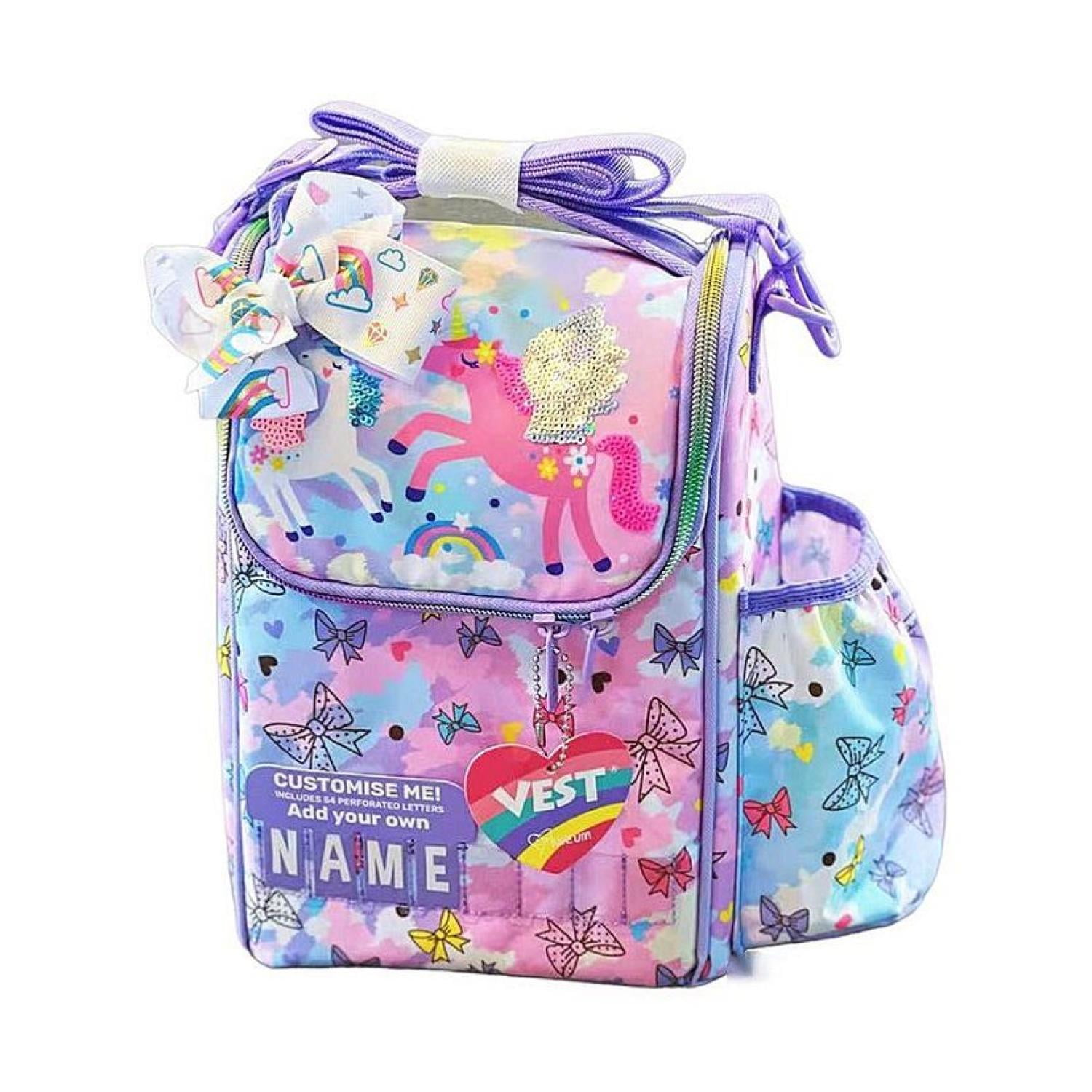 Total Upgrate - Lonchera Mochila Bolso 29x10x17cm Diseño Unicornios